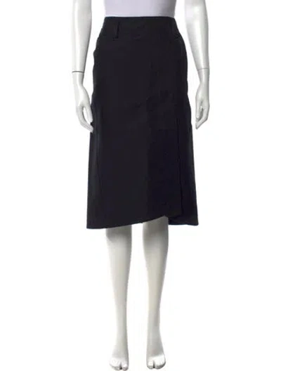 Pre-owned Tibi Midi Length Skirt W/ Tags In Black