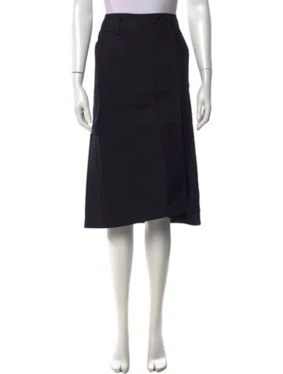 Pre-owned Tibi Midi Length Skirt W/ Tags In Black