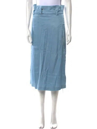 Pre-owned Tibi Midi Length Skirt W/ Tags In Blue