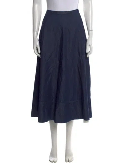 Pre-owned Tibi Midi Length Skirt W/ Tags In Blue