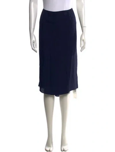 Pre-owned Tibi Midi Length Skirt W/ Tags In Blue