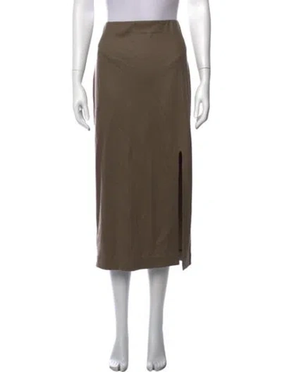 Pre-owned Tibi Midi Length Skirt W/ Tags In Green
