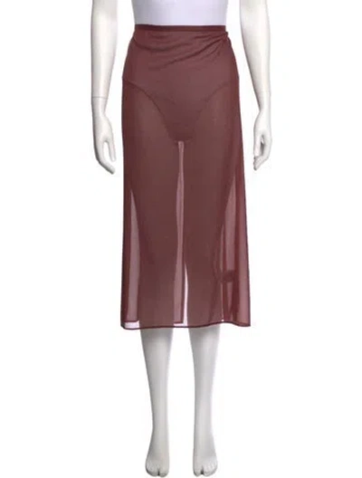 Pre-owned Tibi Midi Length Skirt W/ Tags In Pink