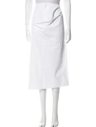 Pre-owned Tibi Midi Length Skirt W/ Tags In White