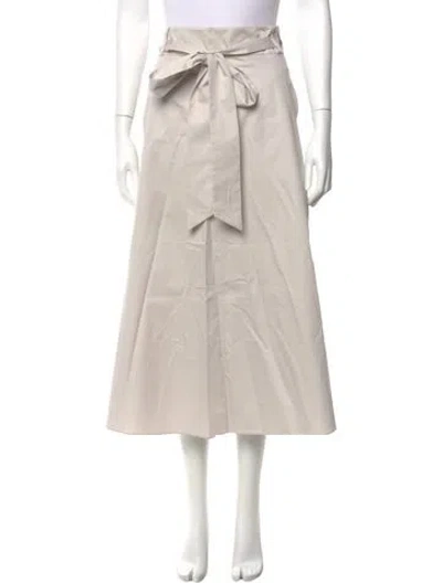 Pre-owned Tibi Midi Length Skirt W/ Tags In White