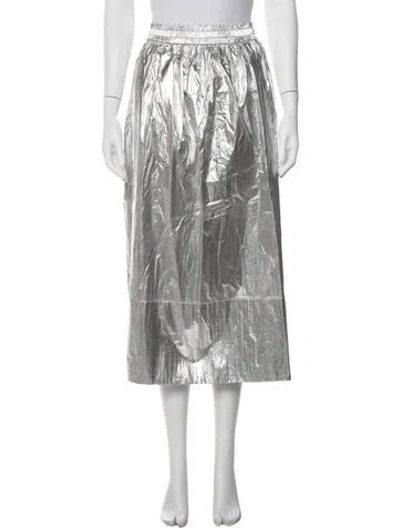 Pre-owned Tibi Midi Length Skirt W/ Tags In White