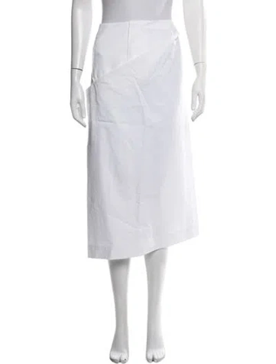 Pre-owned Tibi Midi Length Skirt W/ Tags In White