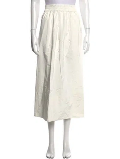 Pre-owned Tibi Midi Length Skirt W/ Tags In White