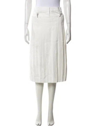 Pre-owned Tibi Midi Length Skirt W/ Tags In White
