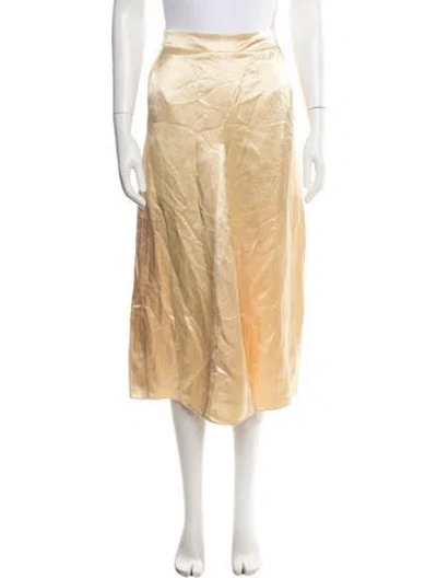 Pre-owned Tibi Midi Length Skirt W/ Tags In Yellow