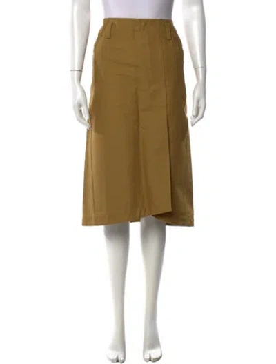 Pre-owned Tibi Midi Length Skirt W/ Tags In Yellow