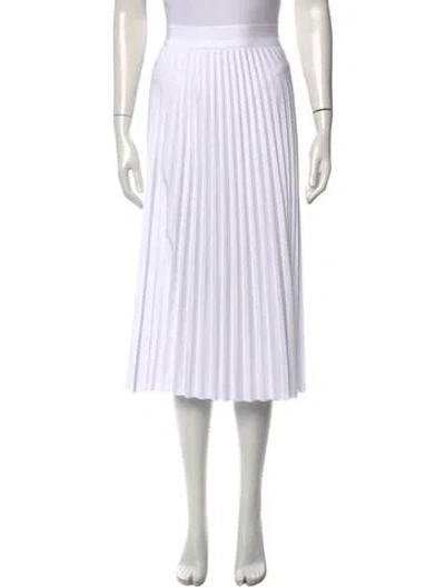 Pre-owned Tibi Midi Length Skirt In White