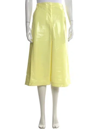 Pre-owned Tibi Midi Length Skirt In Yellow
