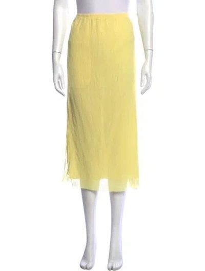 Pre-owned Tibi Midi Length Skirt In Yellow