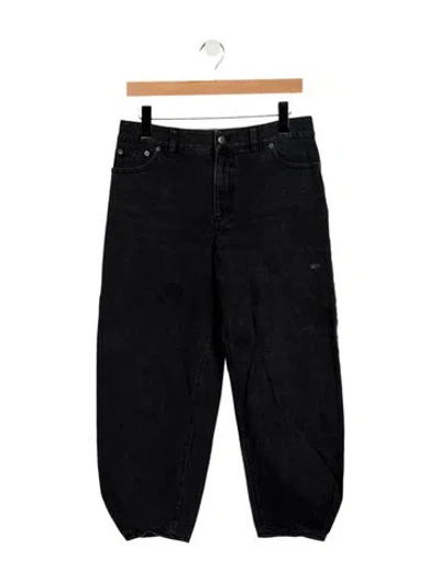 Pre-owned Tibi Mid-rise Skinny Leg Jeans In Black