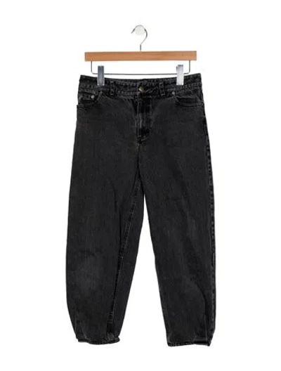 Pre-owned Tibi Mid-rise Skinny Leg Jeans In Black