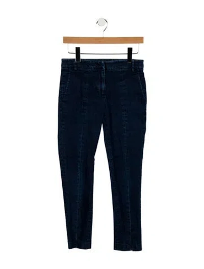 Pre-owned Tibi Mid-rise Skinny Leg Jeans In Blue