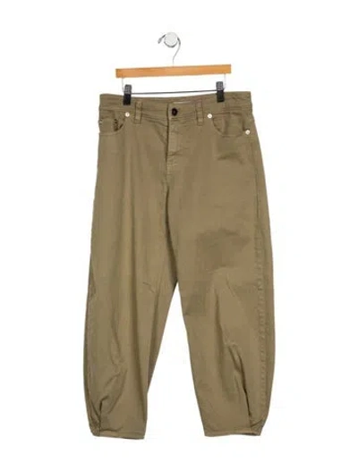 Pre-owned Tibi Mid-rise Skinny Leg Jeans In Green