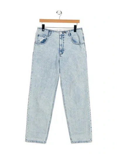 Pre-owned Tibi Mid-rise Straight Leg Jeans In Blue