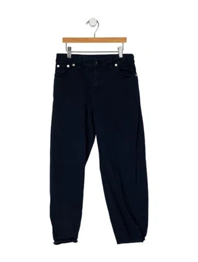 Pre-owned Tibi Mid-rise Straight Leg Jeans In Blue