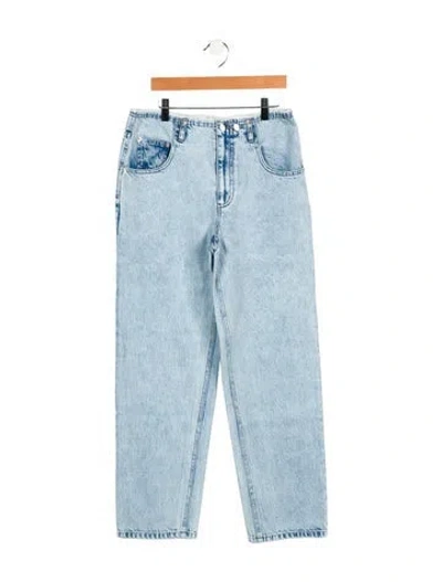Pre-owned Tibi Mid-rise Straight Leg Jeans In Blue