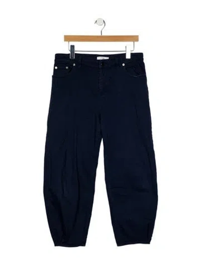 Pre-owned Tibi Mid-rise Straight Leg Jeans In Blue