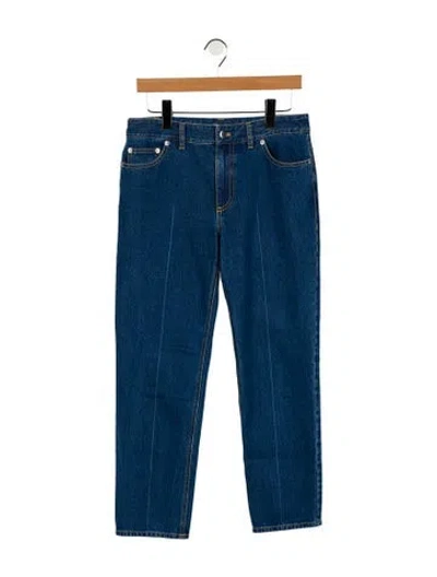 Pre-owned Tibi Mid-rise Straight Leg Jeans In Blue