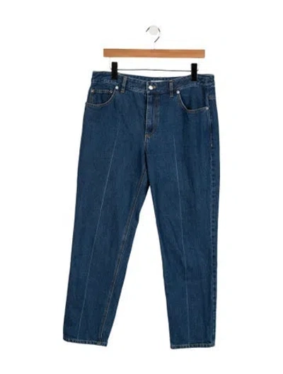 Pre-owned Tibi Mid-rise Straight Leg Jeans In Blue