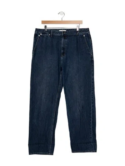Pre-owned Tibi Mid-rise Straight Leg Jeans In Blue