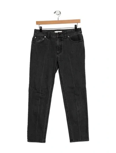 Pre-owned Tibi Mid-rise Straight Leg Jeans In Gray