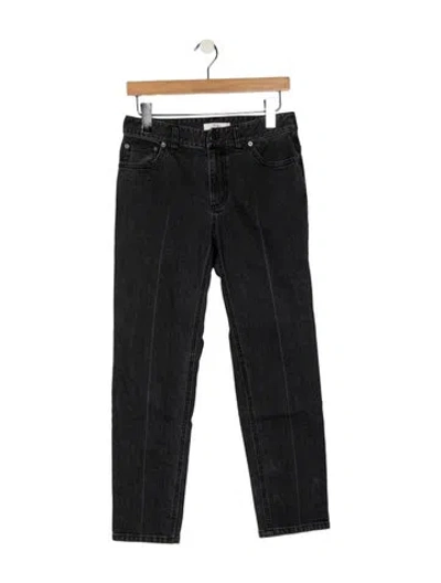 Pre-owned Tibi Mid-rise Straight Leg Jeans In Gray