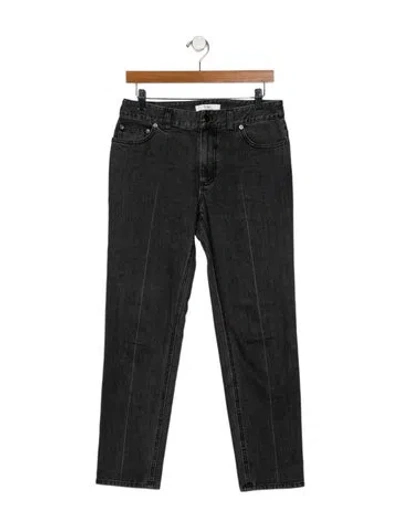 Pre-owned Tibi Mid-rise Straight Leg Jeans In Gray