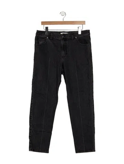 Pre-owned Tibi Mid-rise Straight Leg Jeans In Gray