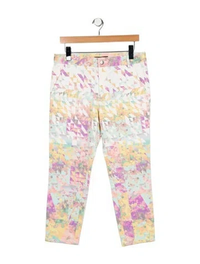 Pre-owned Tibi Mid-rise Straight Leg Jeans In Multi