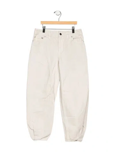 Pre-owned Tibi Mid-rise Straight Leg Jeans In Neutrals