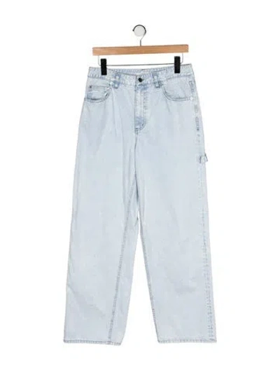 Pre-owned Tibi Mid-rise Wide Leg Jeans In Blue