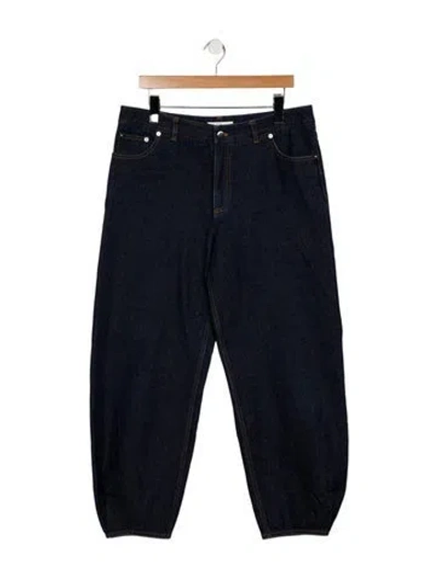 Pre-owned Tibi Mid-rise Wide Leg Jeans In Blue