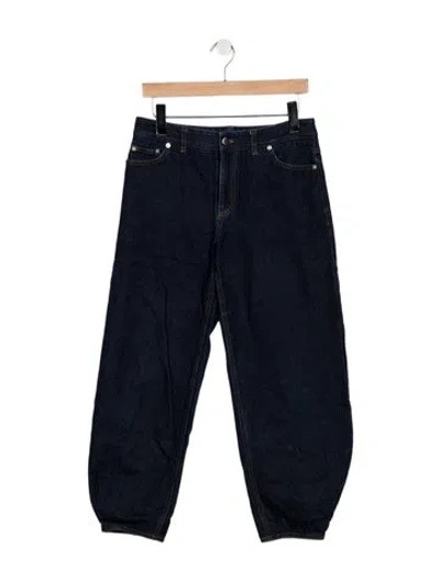 Pre-owned Tibi Mid-rise Wide Leg Jeans In Blue