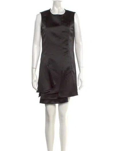 Pre-owned Tibi Mini Dress In Black