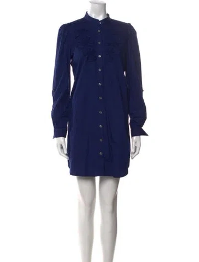 Pre-owned Tibi Mini Dress In Blue