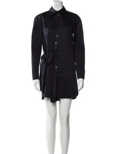 Pre-owned Tibi Mini Dress In Blue