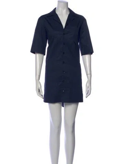 Pre-owned Tibi Mini Dress In Blue