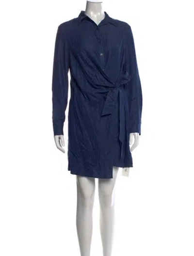 Pre-owned Tibi Mini Dress In Blue