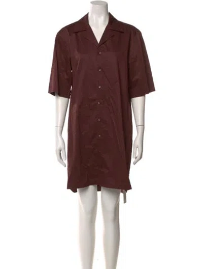 Pre-owned Tibi Mini Dress In Brown