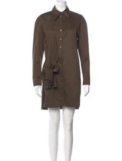 Pre-owned Tibi Mini Dress In Brown