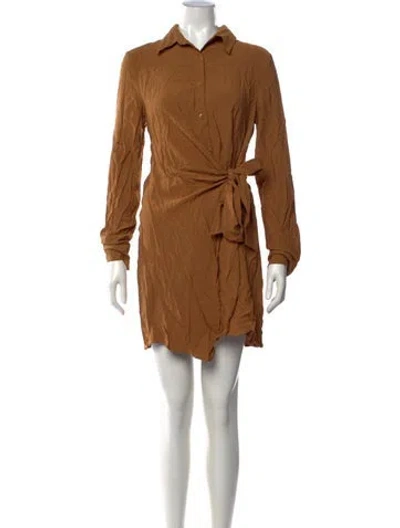 Pre-owned Tibi Mini Dress In Brown