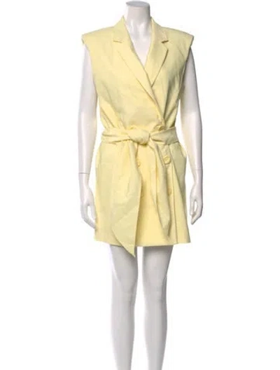 Pre-owned Tibi Mini Dress In Yellow