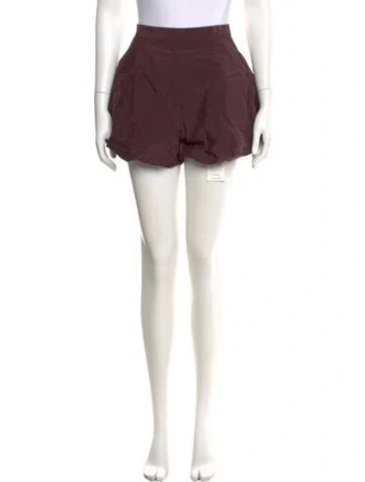 Pre-owned Tibi Mini Shorts In Burgundy