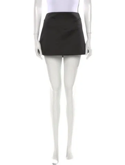Pre-owned Tibi Mini Skirt In Black
