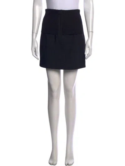 Pre-owned Tibi Mini Skirt In Black